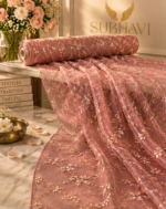 Dusty Pink Net Fabric